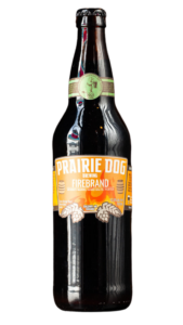 Prairie Dog Brewing's Firebrand Barrel-Aged Baltic Porter in a 500mL bottle.