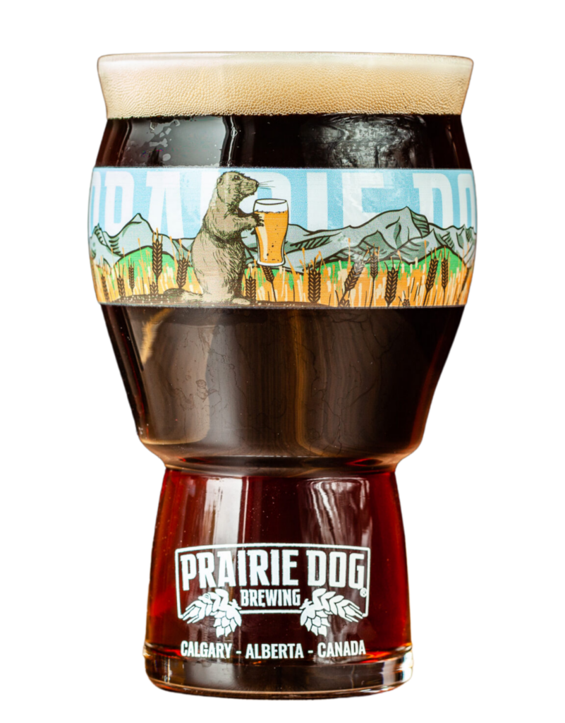 Prairie Dog Brewing Gunnison's Red Ale in a 473mL glass.