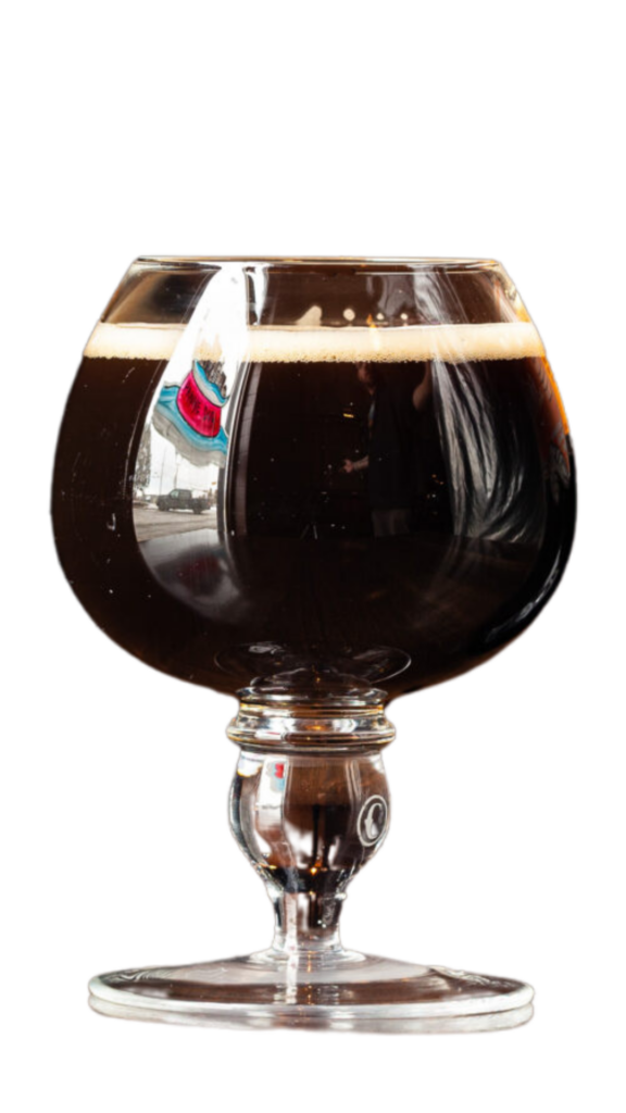 A chalice of Prairie Dog Brewing's barrel-aged baltic porters, either Zinful or Firebrand.