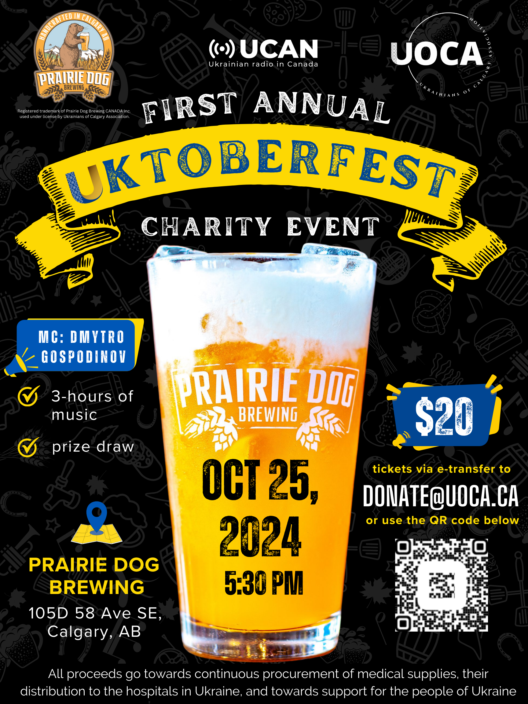 UOCA first annual UKTOBERFEST charity event poster