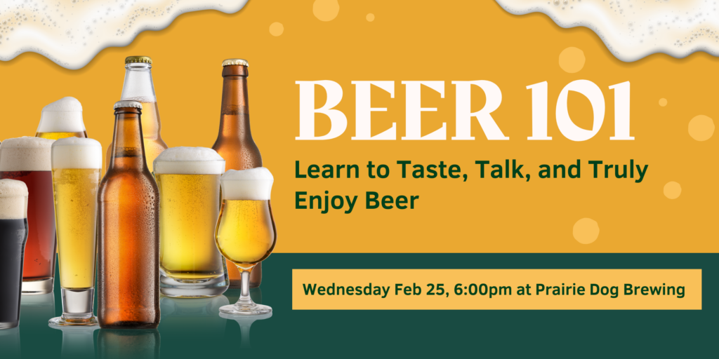 Beer 101 workshop banner