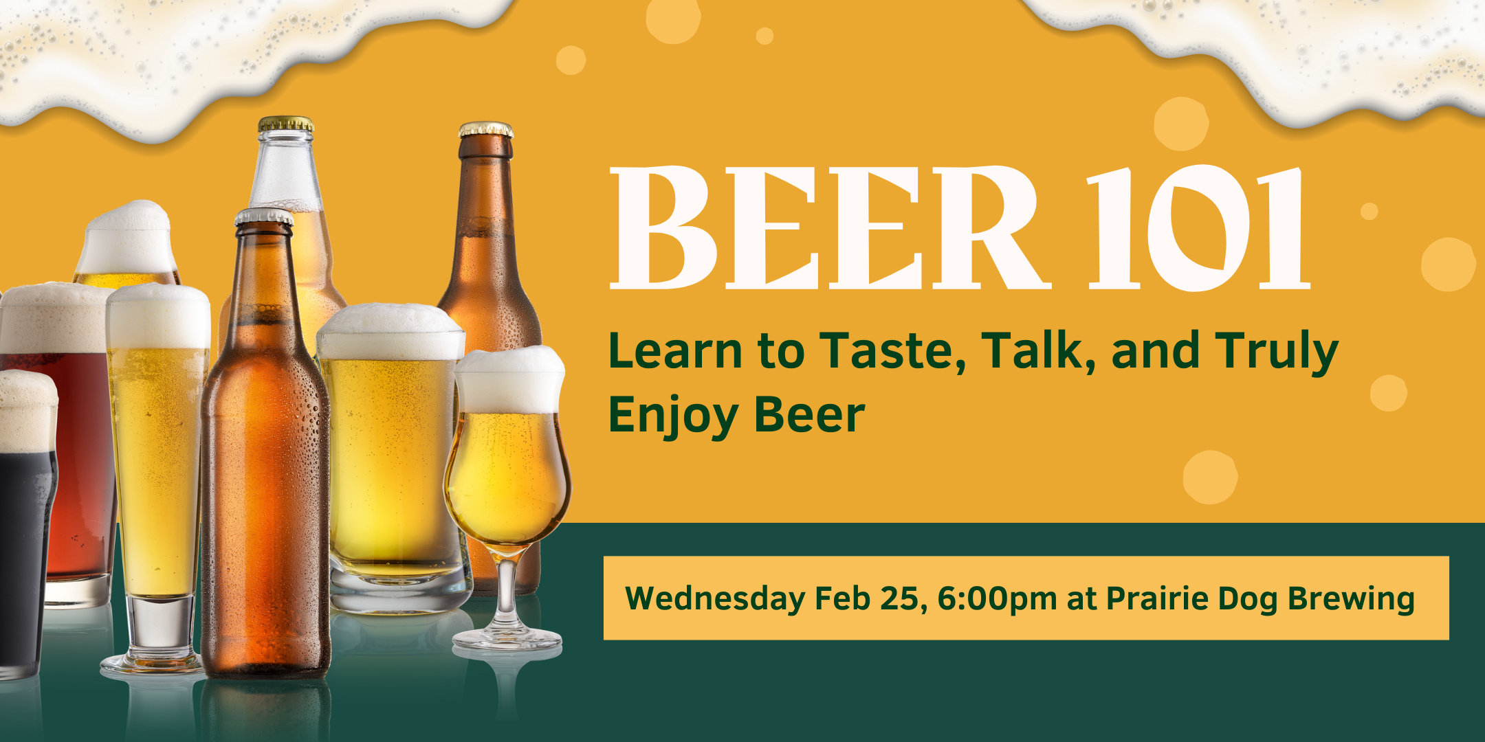 Beer 101 workshop banner