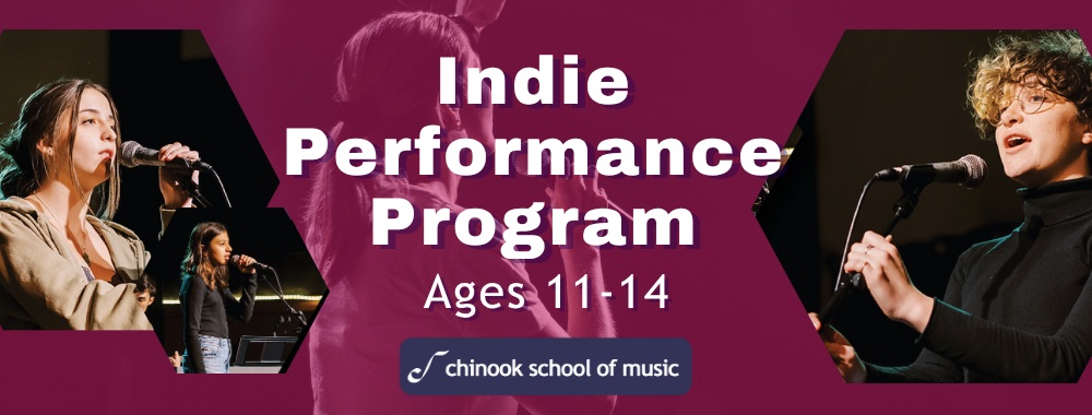 Chinook School of Music Indie Performance Poster 11-14 year olds