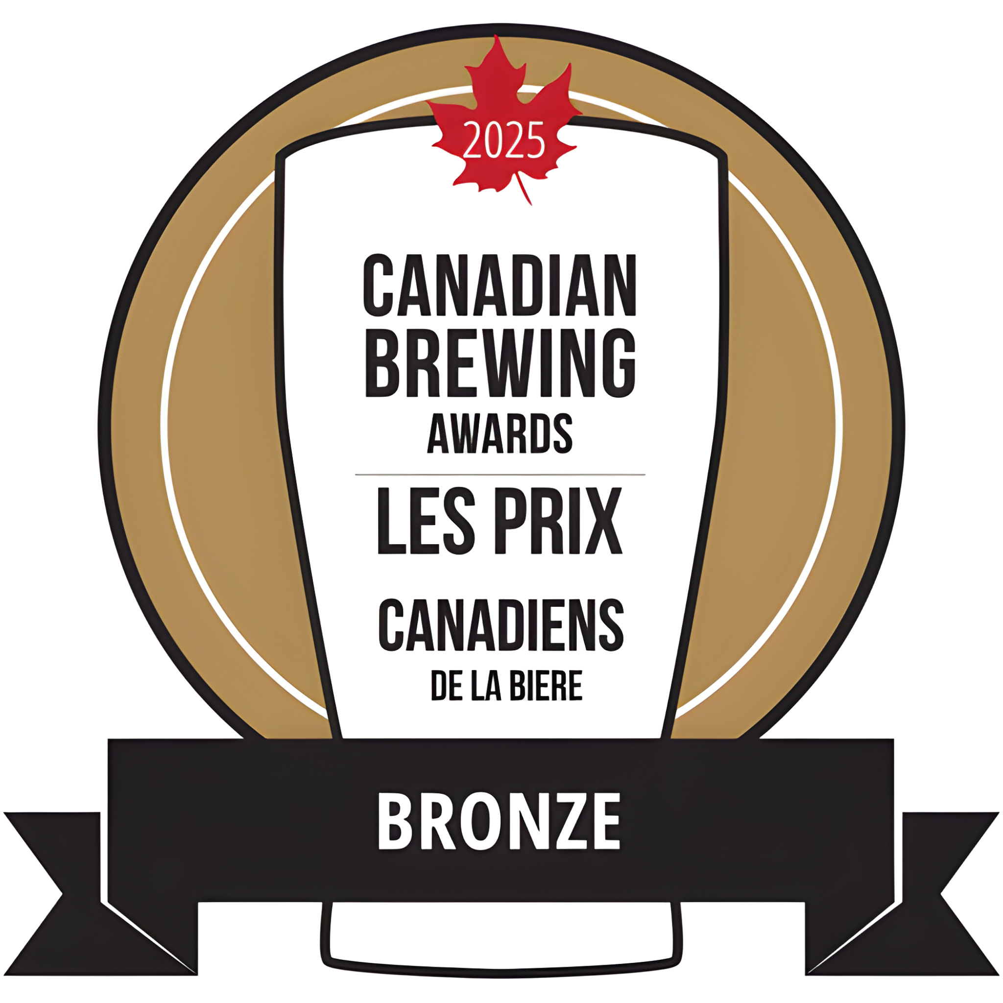 2025 Canadian Brewing Awards Winner - Bronze Beer brands bearing this banner won a Bronze medal at the 2025 Canadian Brewing Awards.